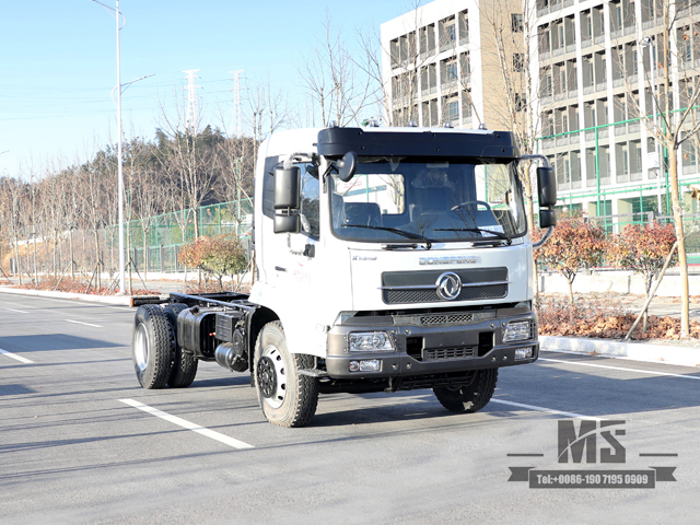 Dongfeng 4*2 แชสซี_190HP การแปลงแชสซีแบบแบนเฮดหนึ่งแถวครึ่งผู้ผลิต_ส่งออกแชสซีพิเศษ