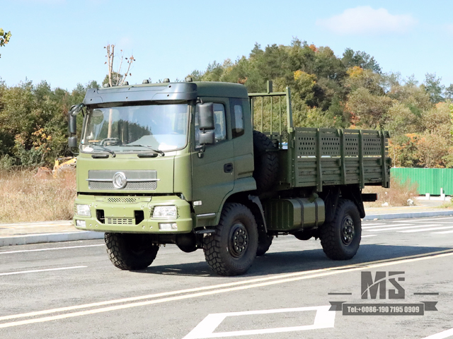 Dongfeng 4X4 Off Road Truck_2070 Flathead Cab Transport Truck_รถขับเคลื่อนสี่ล้อส่งออกรถพิเศษ