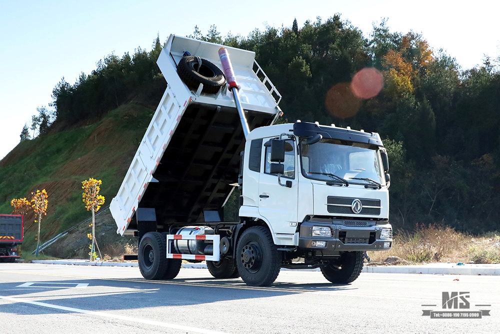 Dongfeng 4 × 2 รถดัมพ์ _ 210hp 10T Flathead Head Row ครึ่งไซต์การทำเหมืองรถดัมพ์สำหรับขาย_4 * 2 ส่งออกยานพาหนะพิเศษ