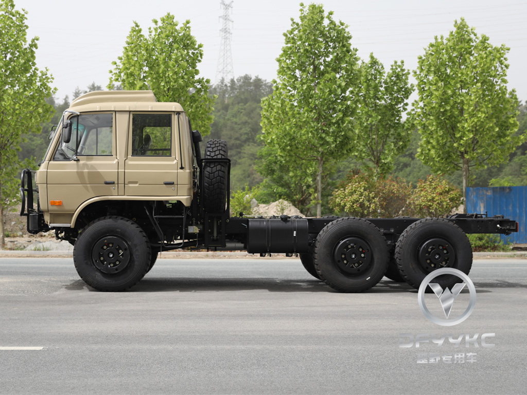 Donggfeng EQ2102N แชสซีรถบรรทุกออฟโรด-ยานพาหนะทะเลทรายสองแถวสองแถว | รุ่นส่งออก เครื่องปรับอากาศด้วยผ้าใบกันน้ำ