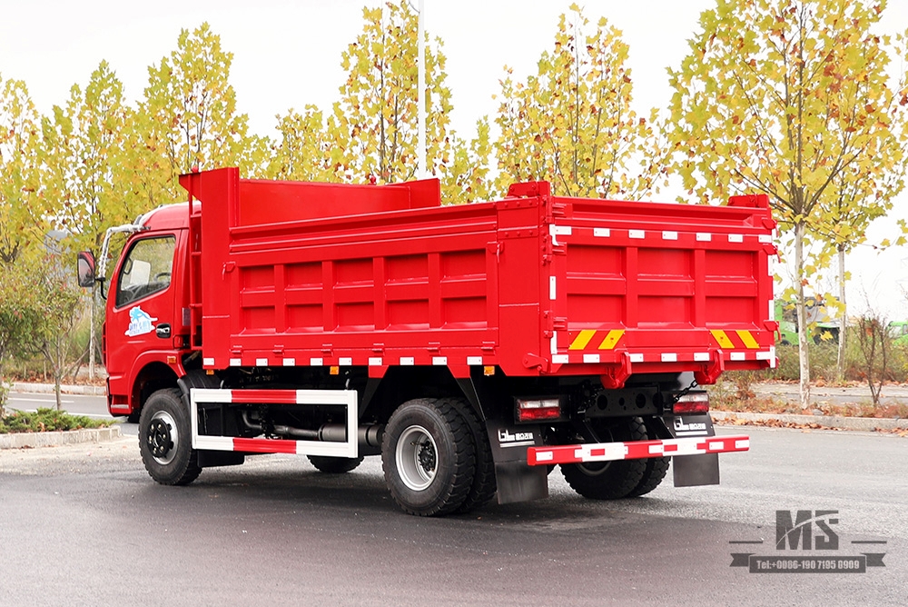 Dongfeng 4×2 Light Dump Truck 160HP รถดัมพ์ขนาดเล็ก_ซ้าย/ขวา 5T รถบรรทุกขนาดเล็กแถวเดียวการแปลงผู้ผลิต_ส่งออกรถบรรทุกพิเศษ