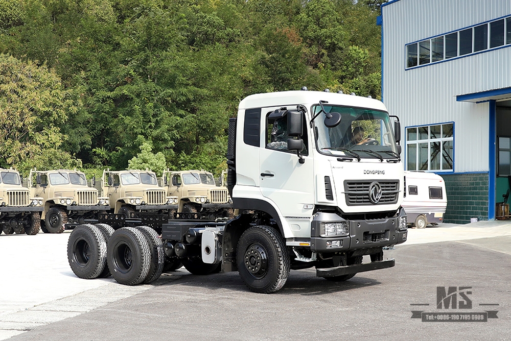 แชสซีรถเพื่อการพาณิชย์ขนาดใหญ่ 280 แรงม้า_Dongfeng 6×4 Dump Truck Chassis Modification_Dongfeng Off-road Three-axle Front 5T Rear Double 10T Special Vehicle