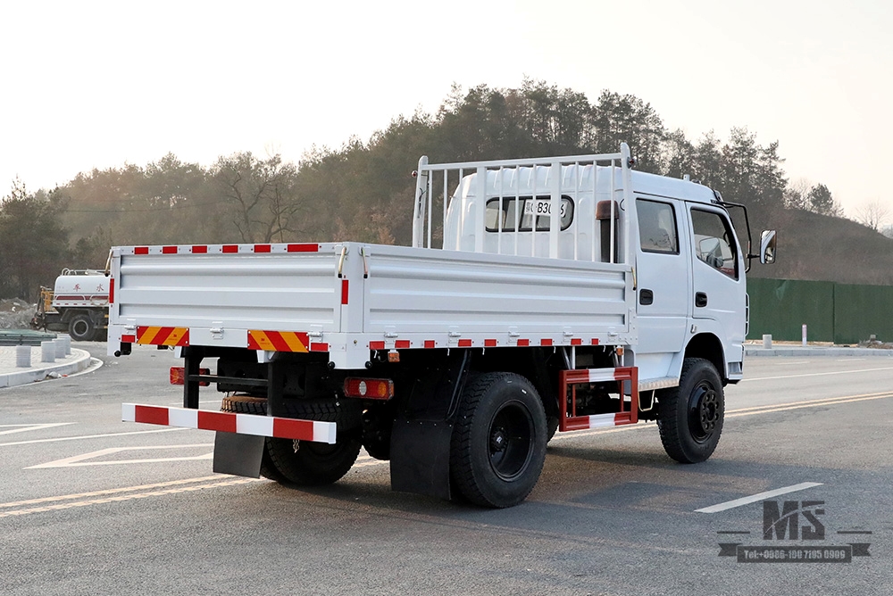 Dongfeng รถขับเคลื่อนสี่ล้อบรรทุกสินค้าเบา_4*4 รถบรรทุกขนส่งขนาดเล็กสองแถว_Dongfeng 4WD ส่งออกรถบรรทุกพิเศษ