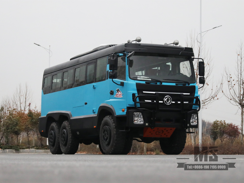 Dongfeng AWD 25 SEATER BUS DONGFENG | รถบัสออฟโรด 6x6 Mountainbus ในพื้นที่ขุดที่ผลิตในรถบัสจีน