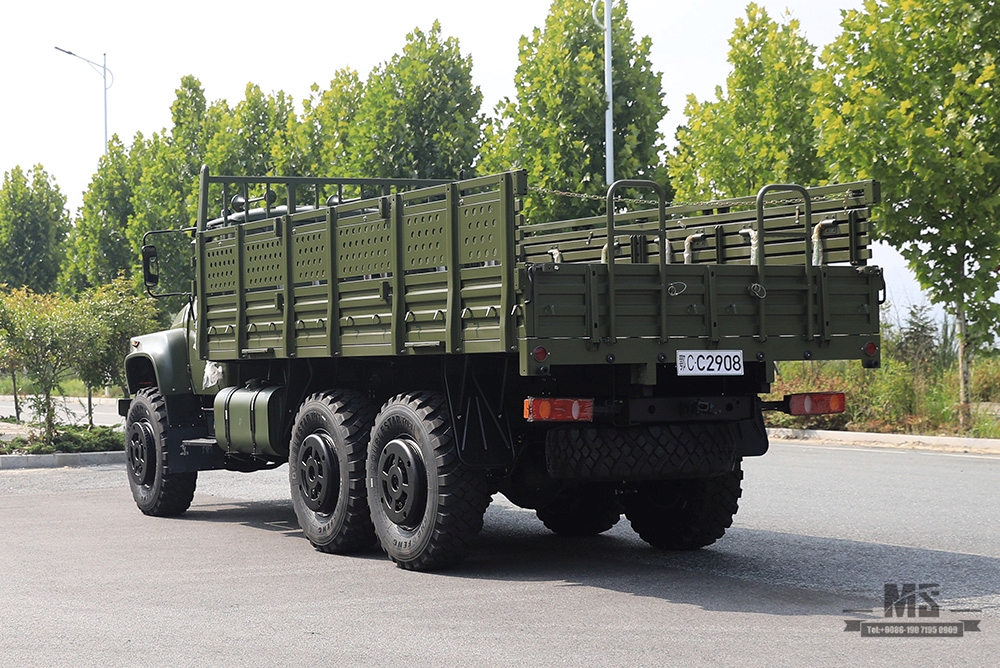 190 แรงม้า Dongfeng Six Drive EQ2100 _6×6 Classic Pointed Head 3.5T รถบรรทุกออฟโรดสามเพลา_Dongfeng 245 Troop Carrier Export ยานพาหนะพิเศษ