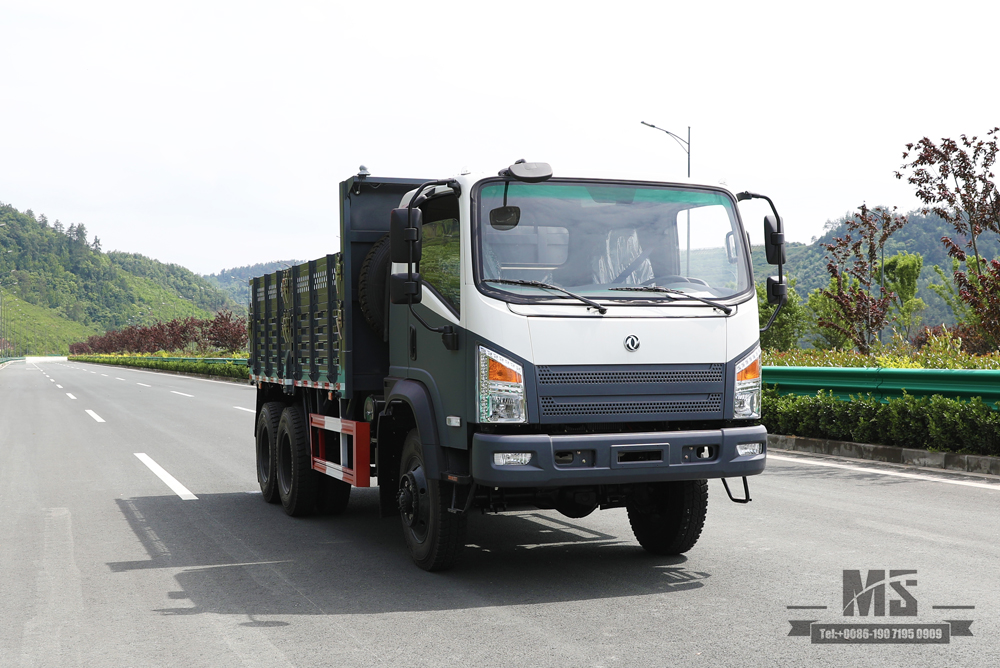 5T 6WD Light Dump Truck_6*6 260hp Diesel Off-road Tipper Truck_Six Wheel Drive Dongfeng Bobcat Dump Truck for Sale_Export ยานพาหนะวัตถุประสงค์พิเศษ