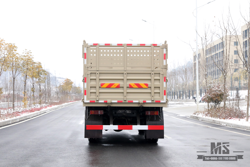 รถขับเคลื่อนหกล้อ Dongfeng Dump Truck_6 * 6 Flat Head Cargo Box Baffle Heightened Tipper Truck Off Road Transport Truck_Export Special Vehicle