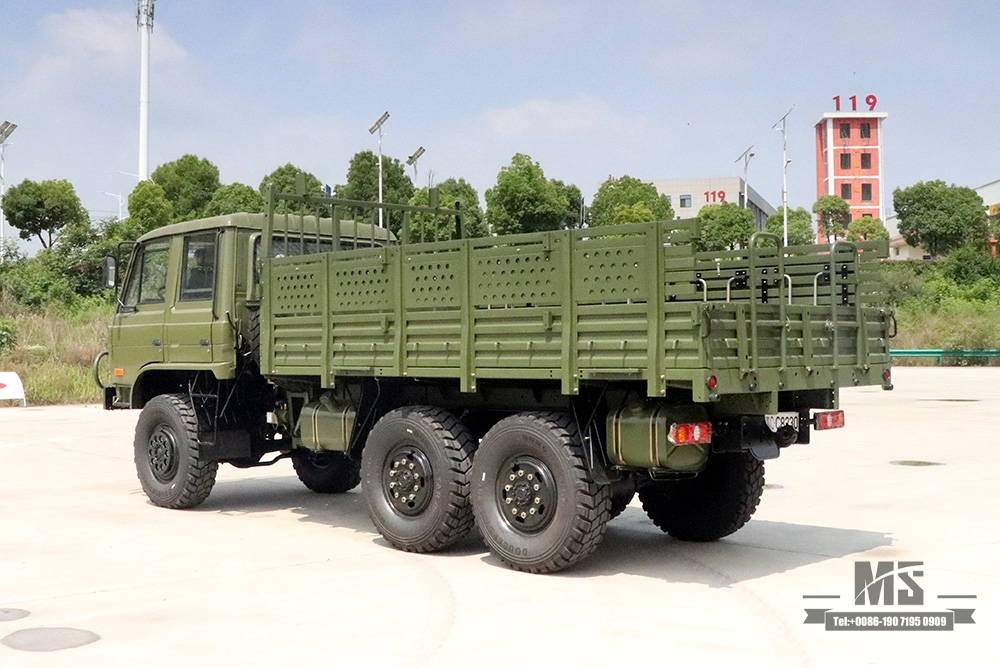 Dongfeng รถหกล้อ EQ2102 Off Road Truck_6×6 Army Green สองแถว 153 Cab Cargo Truck 6WD รถบรรทุกขนส่งสำหรับ Sale_Export ยานพาหนะพิเศษ