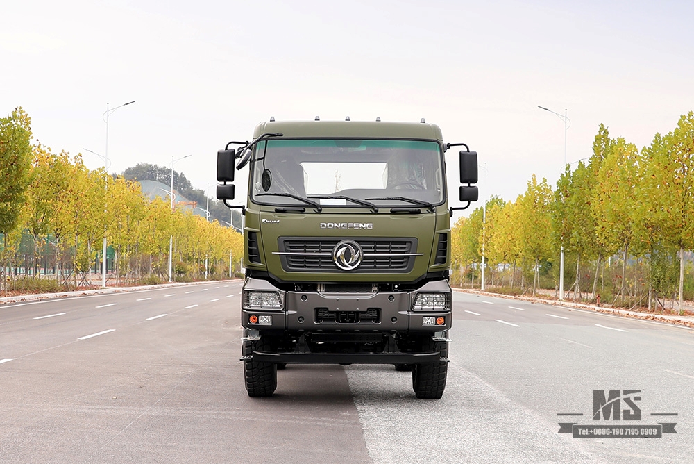 450HP Dongfeng แชสซีรถบรรทุกหนักขับเคลื่อนหกล้อ Conversion_6 × 6 รถบรรทุกหนักสามเพลารถเพื่อการพาณิชย์แชสซี_6WD ด้านหลังคู่ 15T แชสซีที่กำหนดเองส่งออกแชสซีพิเศษ