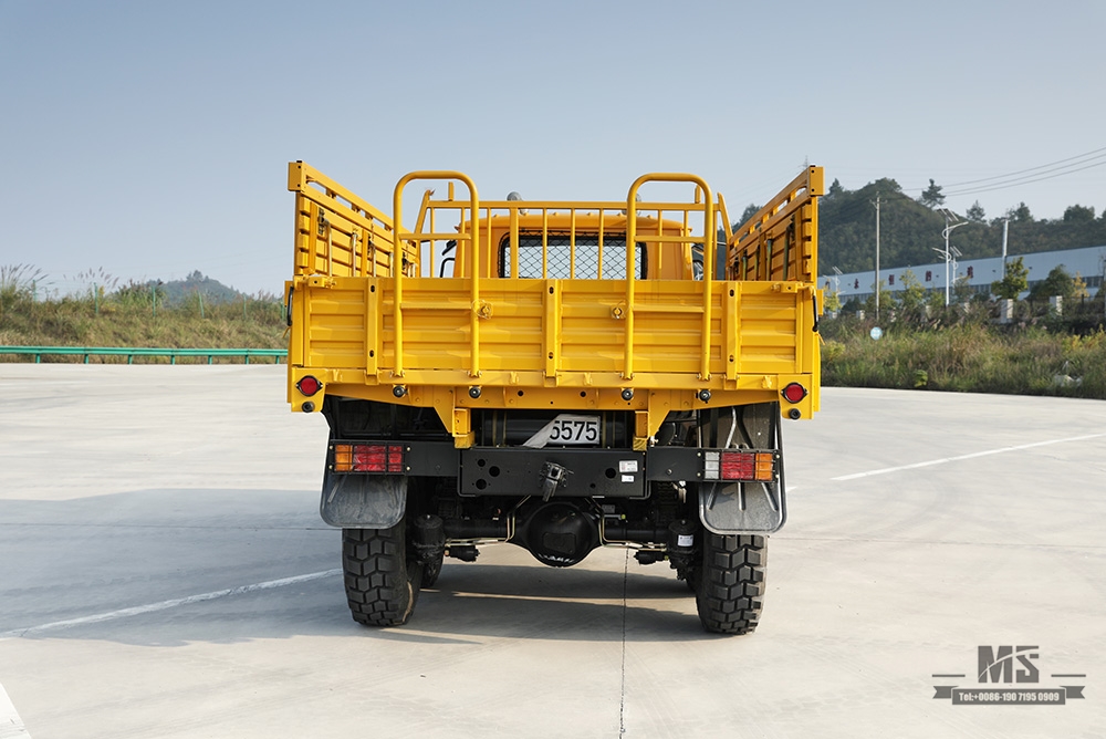 170 แรงม้า Dongfeng ขับเคลื่อนหกล้อ EQ2082 Truck_Gold Yellow 6*6 Single Row Pointed Head Off-road Special Truck_6×6 pointed 25Y Truck Export Special Vehicle