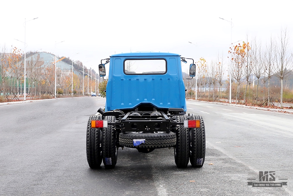 Dongfeng Four Wheel Drive Tipper Truck Chassis _170hp Blue 4*4 Single Row Pointed Head Dump Truck Chassis รถบรรทุกเหมืองแร่แชสซี_ส่งออกยานพาหนะพิเศษ