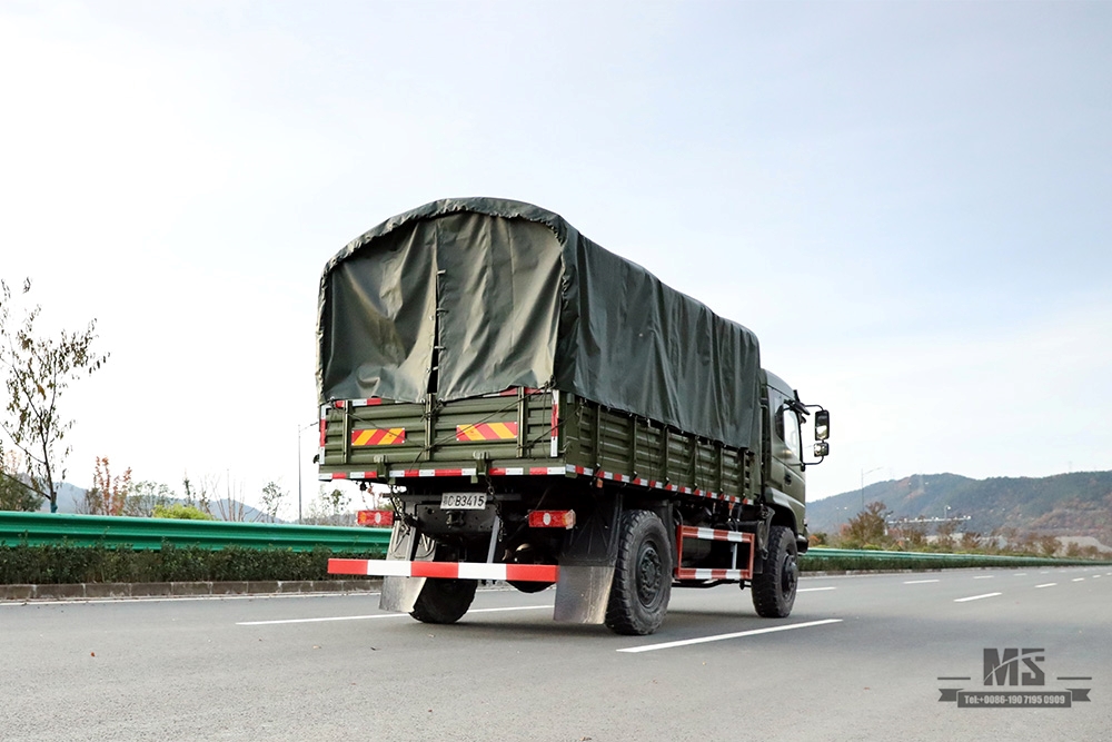 Dongfeng รถบรรทุกขับเคลื่อนสี่ล้อสำหรับ Sale_4 * 4 Army Green Flathead Head Tipper Truck ผู้ผลิต_Dongfeng 4WD ส่งออกยานพาหนะพิเศษ