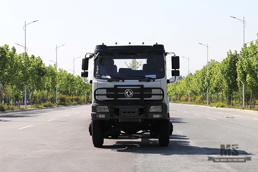 266 HP Dongfeng ขับเคลื่อนหกล้อแชสซีออฟโรด 6 × 6 แถวแบนครึ่งแชสซีพิเศษ _ ขับเคลื่อนทุกล้อสามเพลา 7T / 13T / 13T แชสซีรถบรรทุกขนส่ง_ ส่งออกยานพาหนะพิเศษ