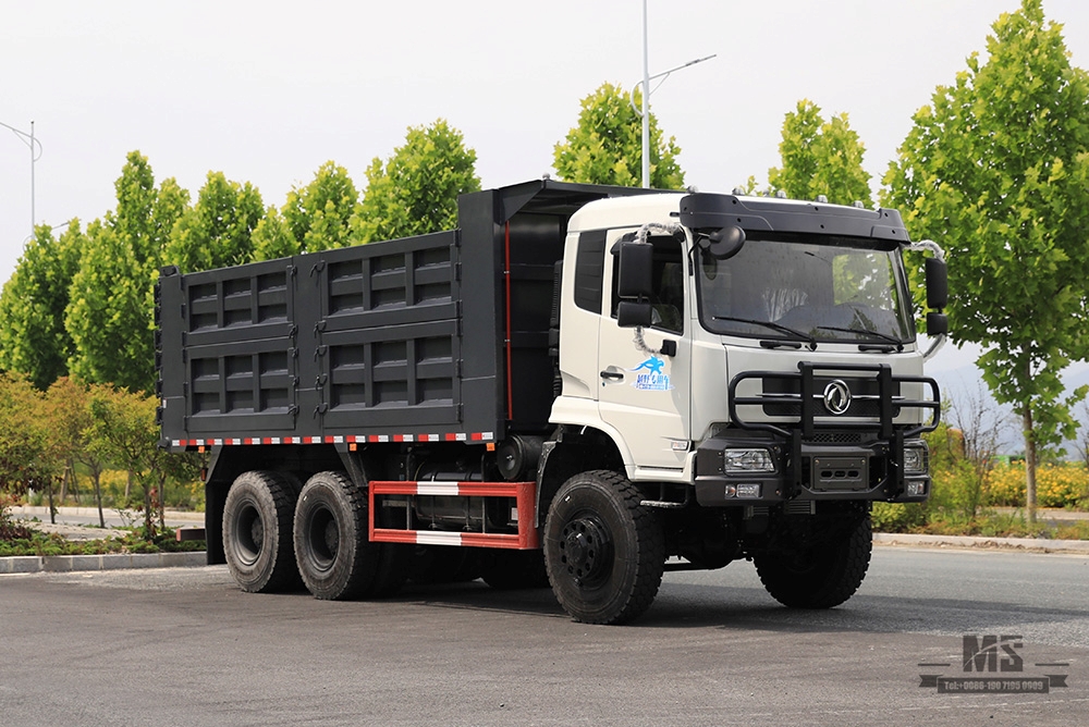 336hp Dongfeng รถบรรทุกขับเคลื่อนหกล้อ _6 * 6 ด้านหลังแปดล้อ Heavy Duty Tipper Truck Coversion ผู้ผลิต_Dongfeng 6WD ส่งออกยานพาหนะพิเศษ