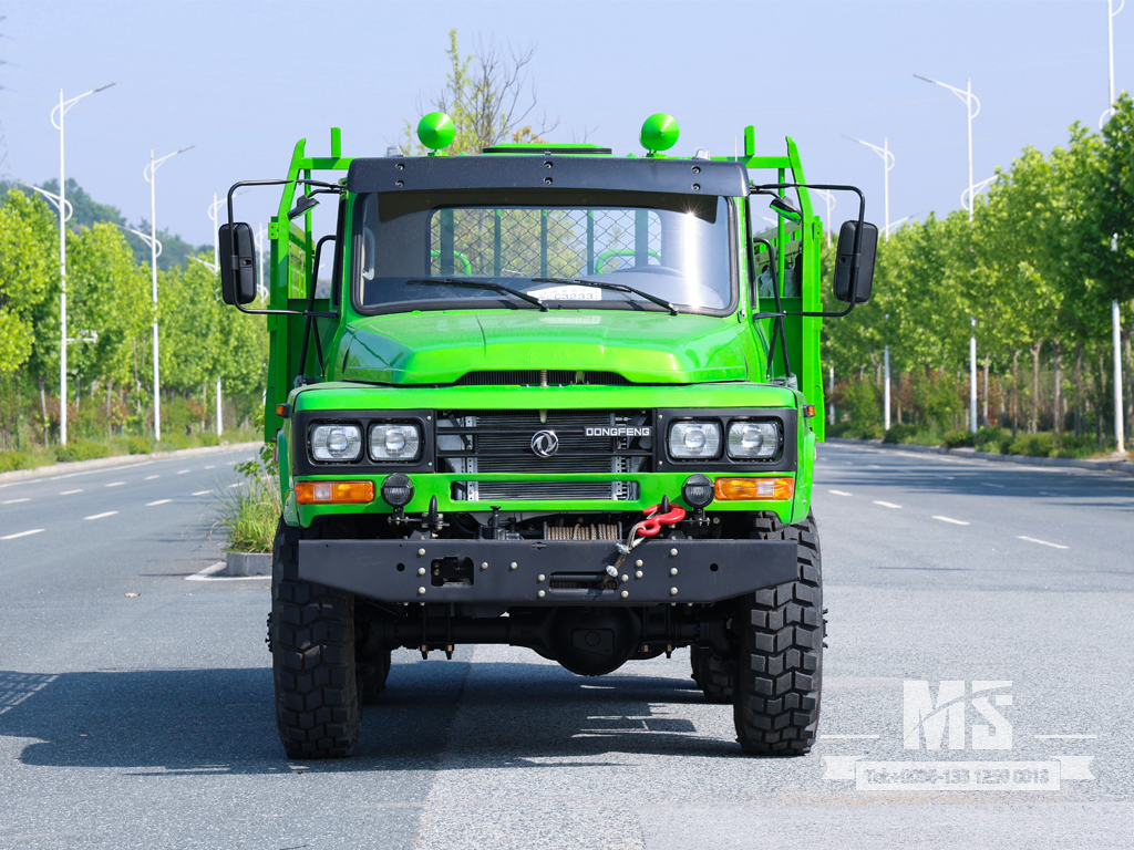 6X6 Dongfeng Turquoise EQ2082 รถบรรทุกแบบแถวเดี่ยว 6WD รถบรรทุกออฟโรด