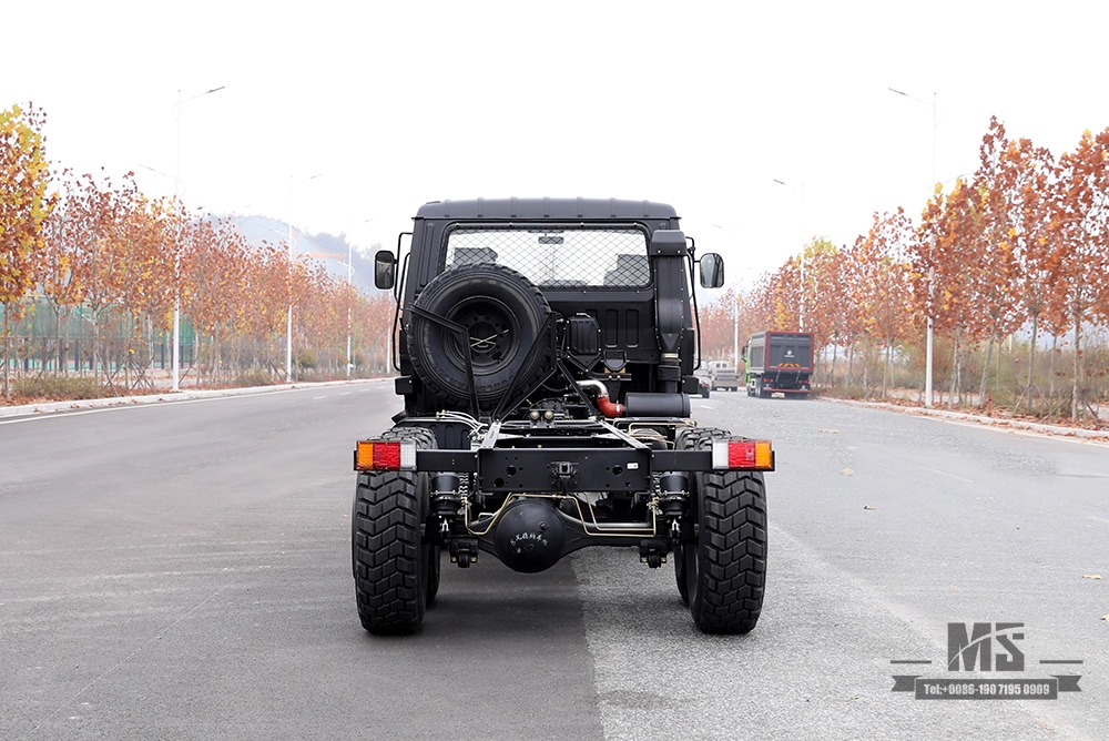 190 HP Dongfeng EQ2102 Off-roadสามเพลารถบรรทุกแชสซี_สีดำหกล้อไดรฟ์สีดำCargoรถบรรทุกแชสซี_All-ล้อไดรฟ์EQ2102Gส่งออกวัตถุประสงค์พิเศษยานพาหนะแชสซี