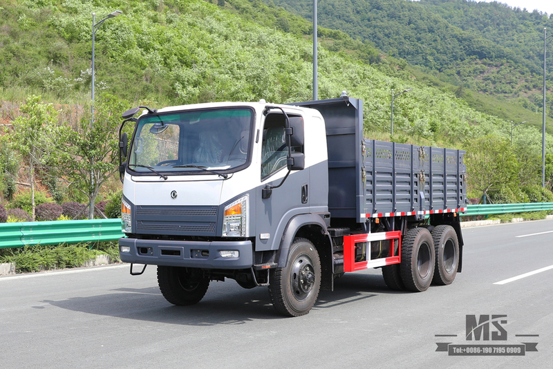 5T 6WD Light Dump Truck_6*6 260hp Diesel Off-road Tipper Truck_Six Wheel Drive Dongfeng Bobcat Dump Truck for Sale_Export ยานพาหนะวัตถุประสงค์พิเศษ