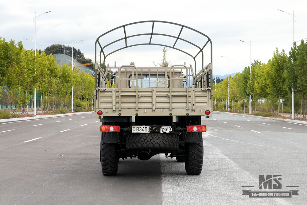 4*4 Dongfeng Cargo Truck_190 hp Long-head 2.5T Off-road Truck with Winch_Four Wheel Drive รถบรรทุกทางไกลส่งออกยานพาหนะวัตถุประสงค์พิเศษ