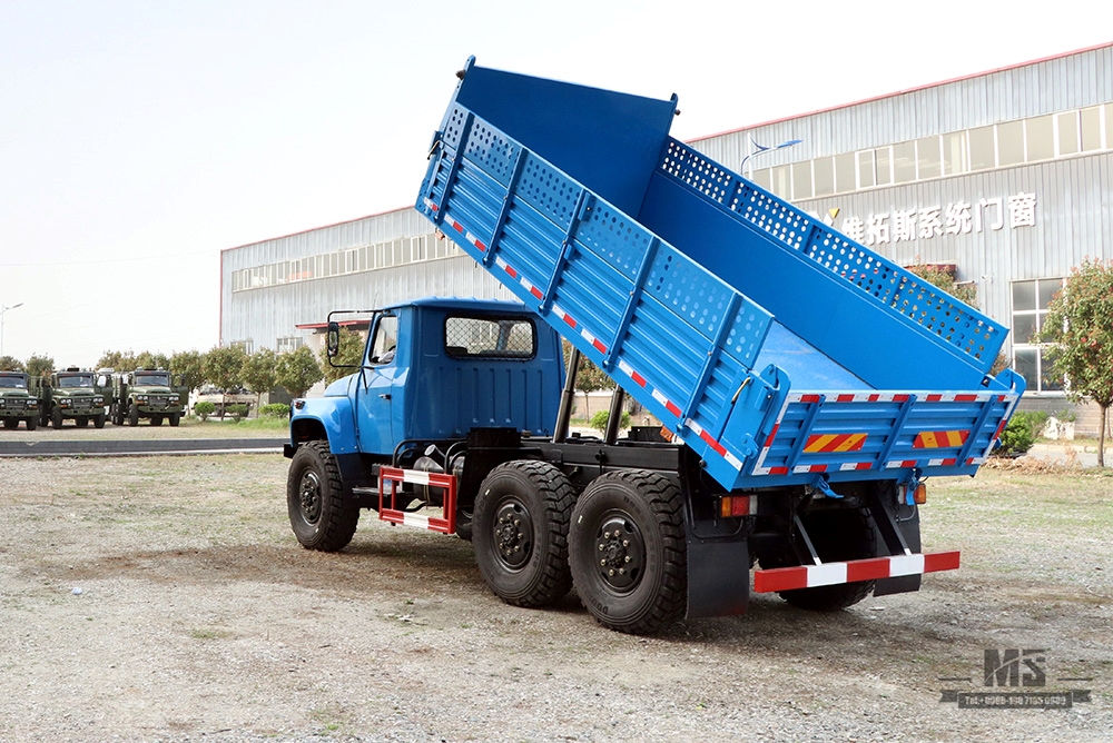 190 hp Dongfeng Six Wheel Drive EQ2100 Tipper Truck_6×6 Classic 5T Pointed Head Off-road Dump Truck Vehicle for sale_Dongfeng 6WD 245 ส่งออกยานพาหนะพิเศษ