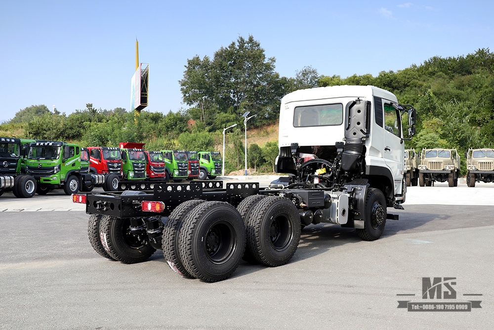 แชสซีรถเพื่อการพาณิชย์ขนาดใหญ่ 280 แรงม้า_Dongfeng 6×4 Dump Truck Chassis Modification_Dongfeng Off-road Three-axle Front 5T Rear Double 10T Special Vehicle