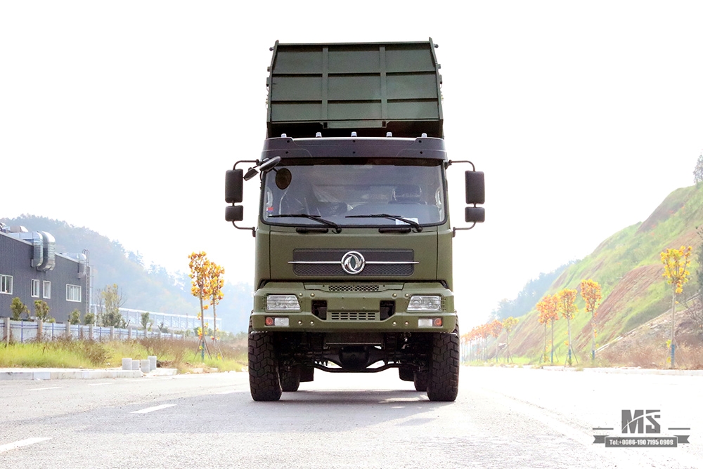 Dongfeng 4*4 Off Road Dump Truck_Dongfeng 210hp 4×4 Off-road Flathead Row Half Truck_ส่งออกรถพิเศษ