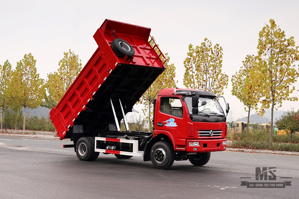 รถบรรทุกขนาดเบา 4×2_Dongfeng 160HP รถดั๊มพ์ขนาดเล็ก_ซ้าย/ขวา 5T รถบรรทุกเหมืองแร่ขนาดเล็กแถวเดียวสำหรับ Sale_Export รถบรรทุกพิเศษ