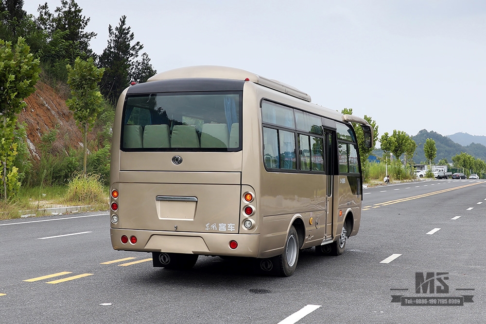 รถบัสหมู่บ้านเพลาเดียว 6m_Dongfeng รถบัสขนาดกลาง 19 ที่นั่ง_ส่งออกรถบัสชนบท 115hp