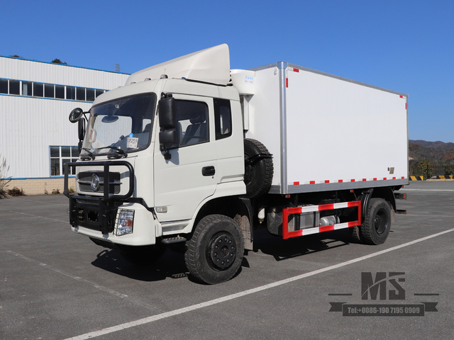 Dongfeng Tianjin ขับรถสี่ล้อ25m³ Truck_made ในตู้เย็นใน China_pickup Van