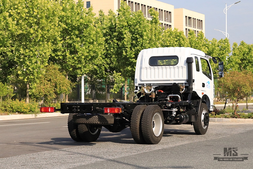 Dongfeng 4*2 แชสซี_170HP หนึ่งและครึ่งแถวการแปลงแชสซีแบบแบนผู้ผลิต_ส่งออกแชสซีพิเศษ