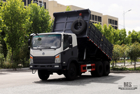 260hp Dongfeng 6*6 รถดัมพ์ _BobCat ขับเคลื่อนหกล้อแถวเดียวรถบรรทุกหัวแบน Tipper Trucks Factory_Export ยานพาหนะพิเศษ