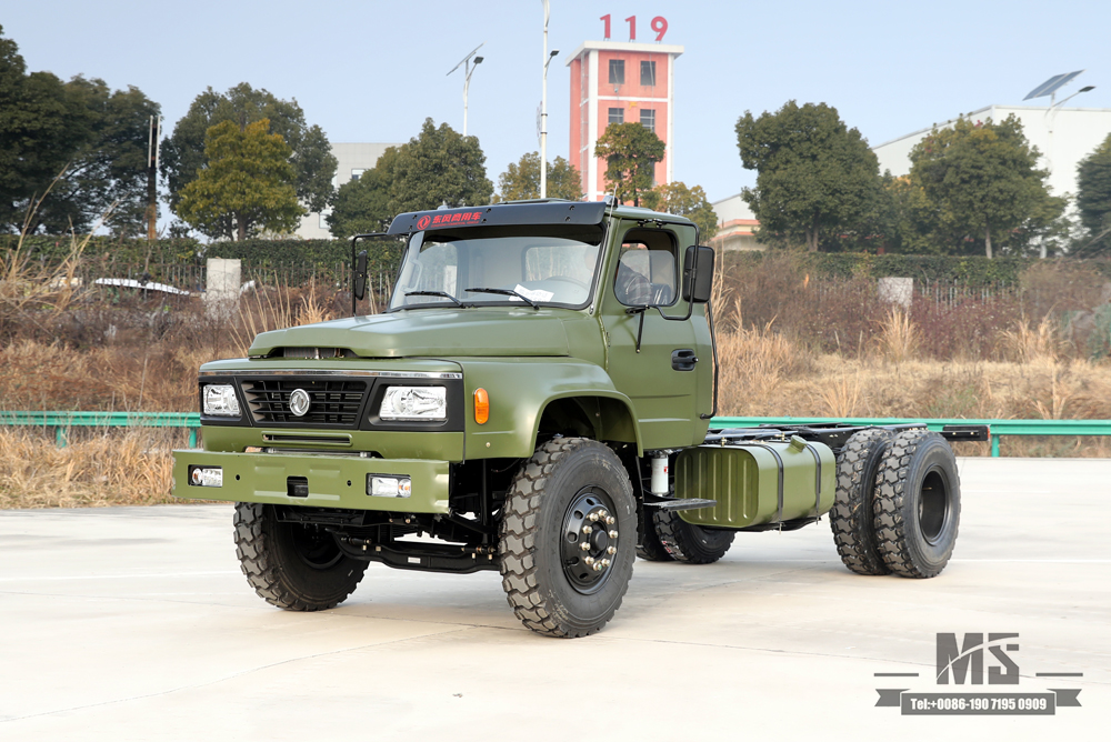 Dongfeng 4*2 Off Road Chassis_210 hp Tip Head Single Row Cargo Truck Chassis for sale_Dongfeng ส่งออกแชสซียานพาหนะพิเศษ