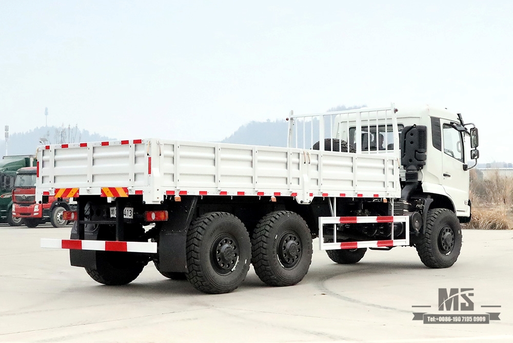 รถบรรทุก Dongfeng ขับเคลื่อนหกล้อขนาด 260 แรงม้าสำหรับขาย_6 * 6 Flathead Head Cargo Truck Chassis Coversion ผู้ผลิต_Dongfeng ส่งออกยานพาหนะพิเศษ