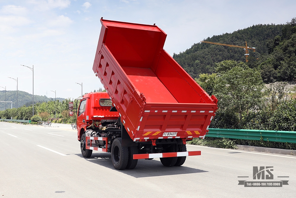 Dongfeng 4 × 2 160HP รถดั๊มพ์ขนาดเล็กรถบรรทุก_รถบรรทุกขนาดเล็ก / ซ้าย / ขวา 5T รถบรรทุกขนาดเล็กแถวเดียว_ส่งออกผู้ผลิตการแปลงรถบรรทุกพิเศษ