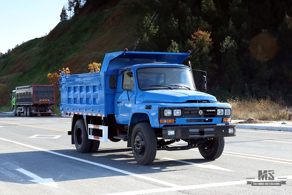 Dongfeng 4*2 รถดัมพ์รถบรรทุกขนาดเล็กรถบรรทุกออฟโรด_116 HP Single Row Pointed Head Dongfeng EQ3092 Small Tipper Truck_Export Special Vehicle