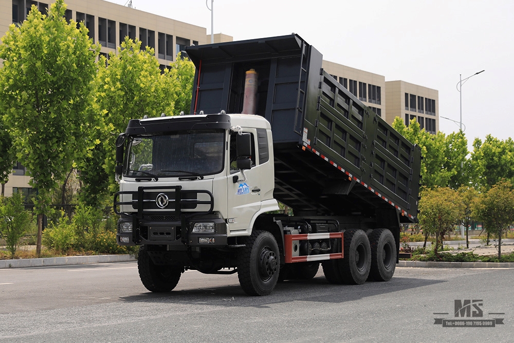 336hp Dongfeng 6*6 Heavy Duty Dump Truck_ขับเคลื่อนหกล้อด้านหลังแปดล้อ Tipper Truck Coversion ผู้ผลิต_Dongfeng 6WD ส่งออกยานพาหนะพิเศษ