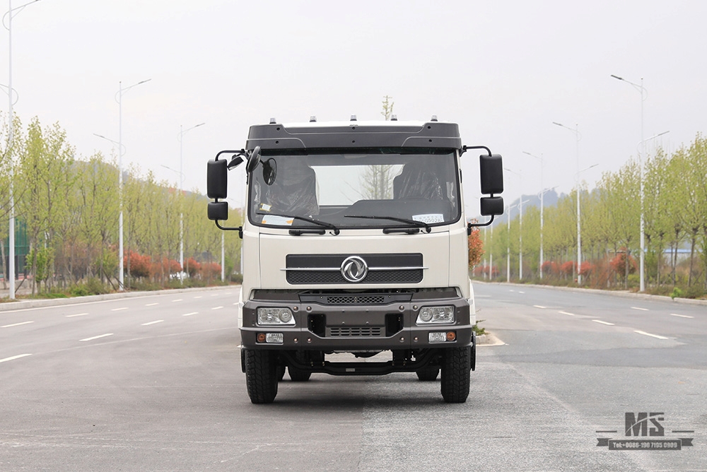 Dongfeng 4*2 แชสซีพร้อมยางคู่หลัง 190HP การแปลงแชสซีแบบแบนหนึ่งแถวครึ่งผู้ผลิต_ส่งออกแชสซีพิเศษ