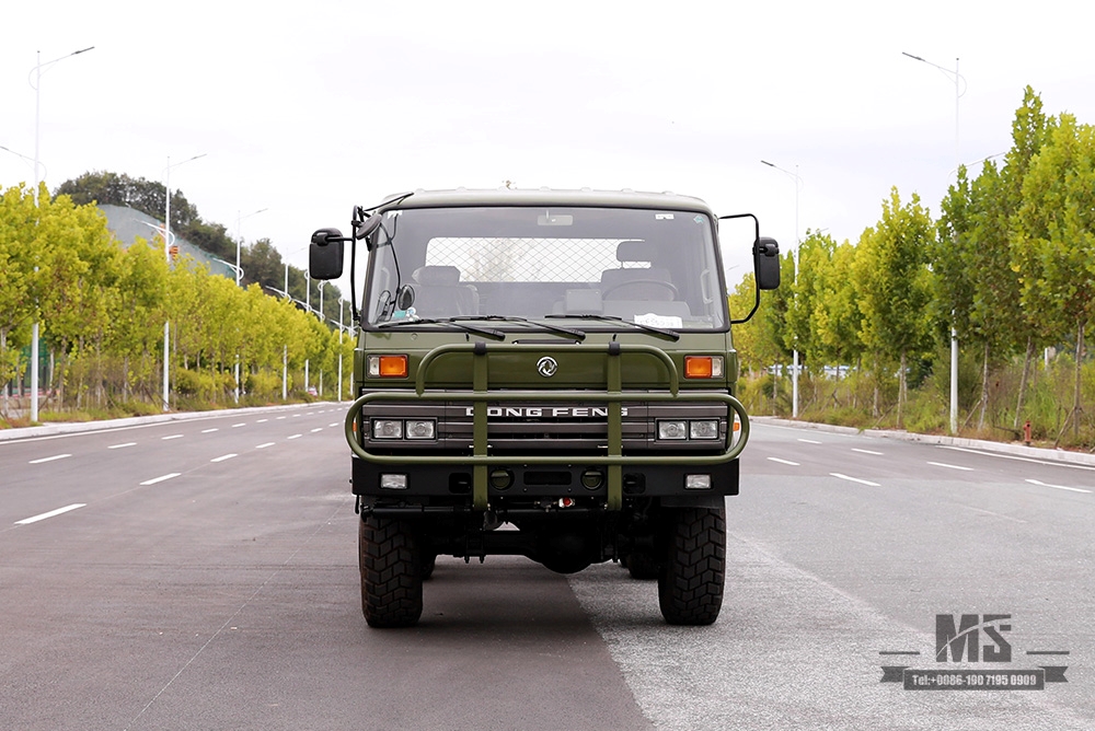 190hp Army Green Dongfeng EQ2102 แชสซีขับเคลื่อนหกล้อ _6 × 6 EQ246 153 Double Row Cab Off Road Chassis_Dongfeng ส่งออกแชสซียานพาหนะวัตถุประสงค์พิเศษ