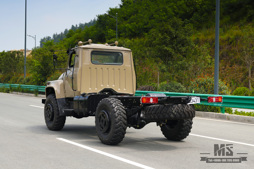 4×4 Tip Head Off Road Truck Chassis_Four Wheel Drive Dongfeng 190hp 240 Cab Long Head Chassis_Export ผู้ผลิตปรับแต่งแชสซีรถยนต์พิเศษ