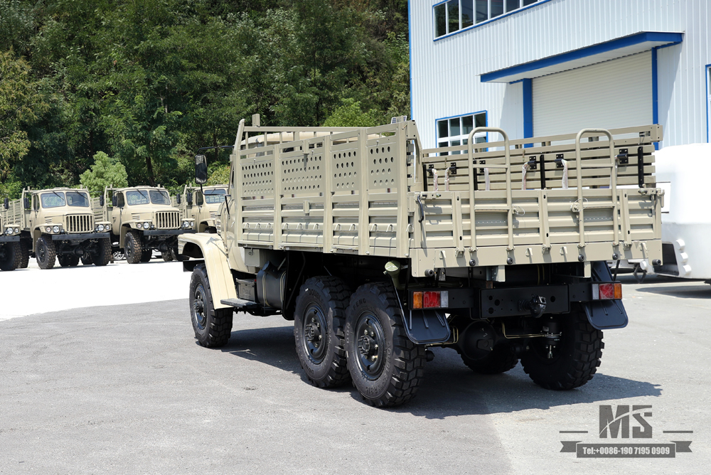 Camel Grey EQ2082 Truck_Dongfeng 170 hp ขับเคลื่อนหกล้อ 240 Off-road Truck_Pointed Head Double Glass Transport Vehicle_6×6 25Y Export Special Truck