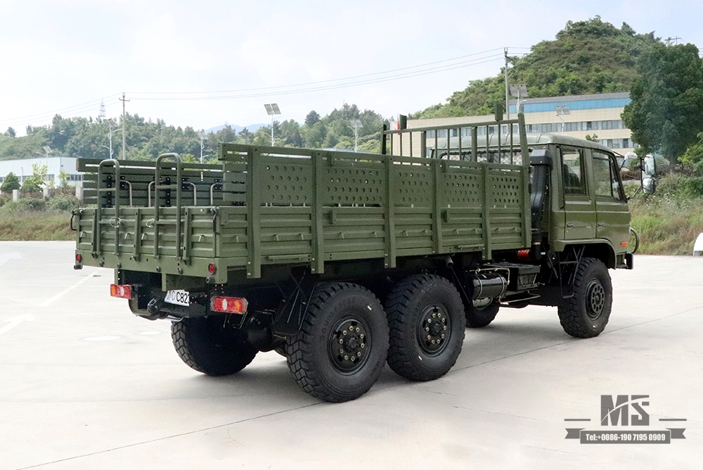 Dongfeng รถหกล้อ EQ2102 Off Road Truck_6×6 Army Green สองแถว 153 Cab Cargo Truck 6WD รถบรรทุกขนส่งสำหรับ Sale_Export ยานพาหนะพิเศษ