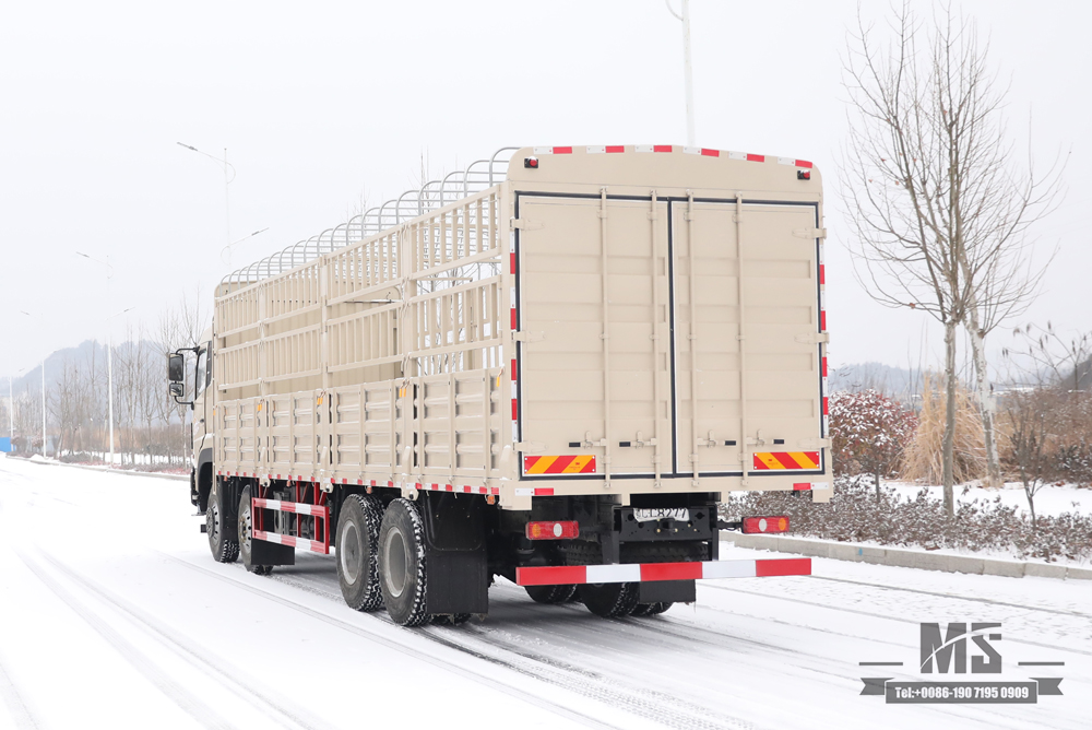 Dongfeng 8*4 Stake Truck Transport Truck_420hp รถบรรทุกหัวแบน_รถบรรทุกทางไกลส่งออกยานพาหนะวัตถุประสงค์พิเศษ