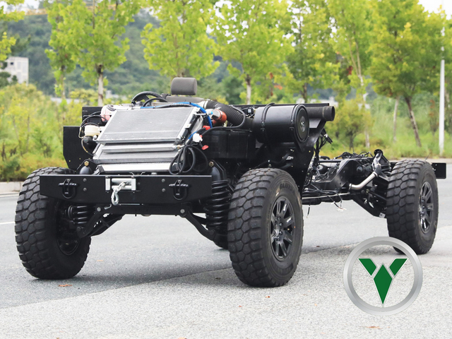 แชสซีออฟโรดคลาส 3 แบบกำหนดเอง | 4WD ระบบกันสะเทือนอิสระและระบบถังน้ำมันเชื้อเพลิงคู่