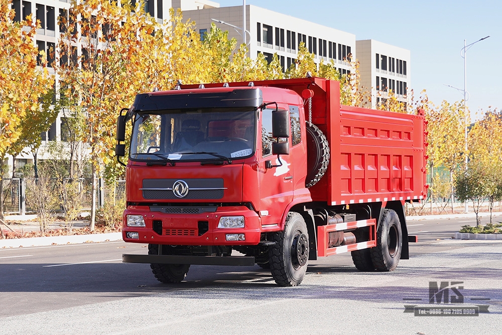 210hp Dongfeng 4*2 Tipper Truck_ Flat Head Row Half Dump Truck Off Road Transport Truck_Export รถพิเศษ