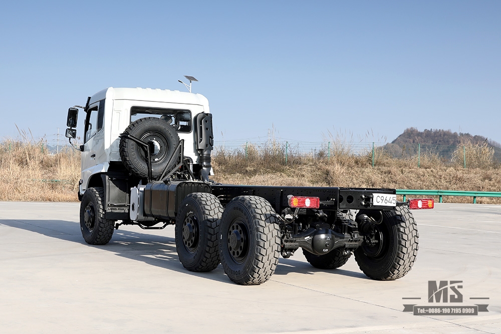 Dongfeng ไดรฟ์หกล้อแชสซี_6 * 6 YC6A260 แชสซีรถบรรทุกหัวแบนสำหรับ Sale_Dongfeng ส่งออกแชสซียานพาหนะพิเศษ