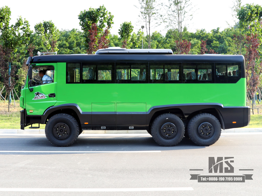 Dongfeng 6x6 รถบัสออฟโรด | Cummins 260hp | เกรดปีนเขา 60% - ดีที่สุดสำหรับการขุดการดับเพลิงและการสำรวจปิโตรเลียม