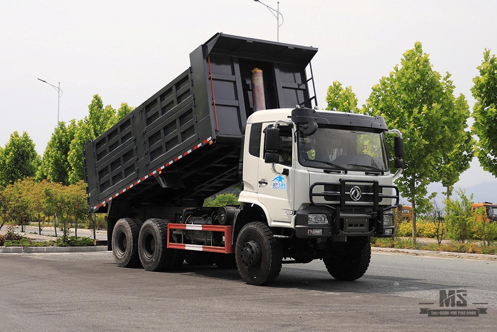 336hp Dongfeng 6*6 Heavy Duty Dump Truck_ขับเคลื่อนหกล้อด้านหลังแปดล้อ Tipper Truck Coversion ผู้ผลิต_Dongfeng 6WD ส่งออกยานพาหนะพิเศษ