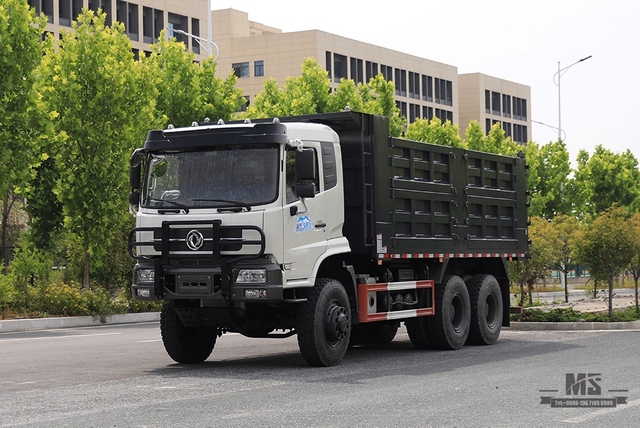 336hp Dongfeng รถบรรทุกขับเคลื่อนหกล้อ _6 * 6 ด้านหลังแปดล้อ Heavy Duty Tipper Truck Coversion ผู้ผลิต_Dongfeng 6WD ส่งออกยานพาหนะพิเศษ