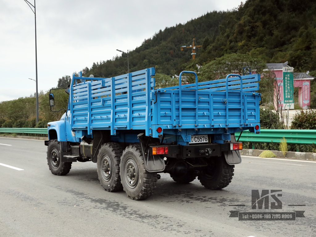 170 hp dongfeng eq2082_six-wheel-wheel-wheel drive off-road พิเศษ truck_double กระจกแถวเดียว 240 ขนส่งยานพาหนะ _6 × 6 แหลมรถบรรทุก 25y