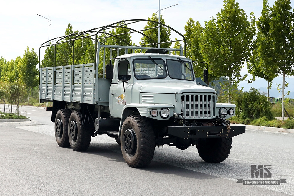 Dongfeng EQ2100 รถขับเคลื่อนหกล้อ Off Road Truck_6*6 3.5T Pointed Head Single Row Cargo Truck รถบรรทุกขนส่งสำหรับขาย_ส่งออกยานพาหนะพิเศษ