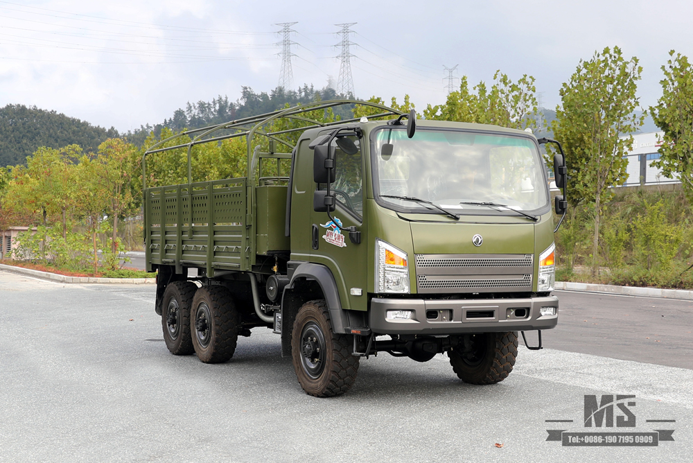 Flathead EQ240 Dongfeng 6WD Off-road Truck_EQ2082 Diesel Cargo Truck Factory_Dongfeng 6x6 All-Wheel Drive Civilian Off-road Truck for Sale_ส่งออกรถพิเศษ